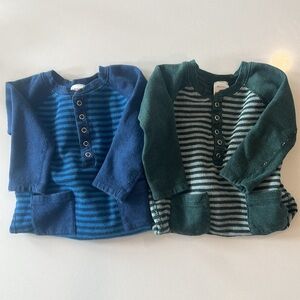 HANNAH ANDERSON 2T THERMAL PLAYSUIT- 2 PACK